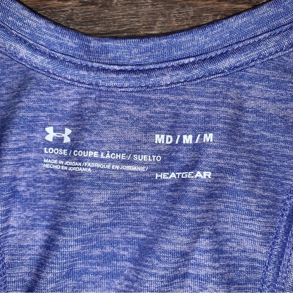 Under Armour Heatgear Blue Tank Top Size Medium - Picture 3 of 5